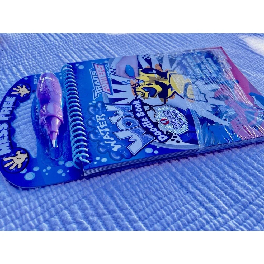 2008 Transformers Animated Water Wow Doodle Book Sealed Y2K Kidcore